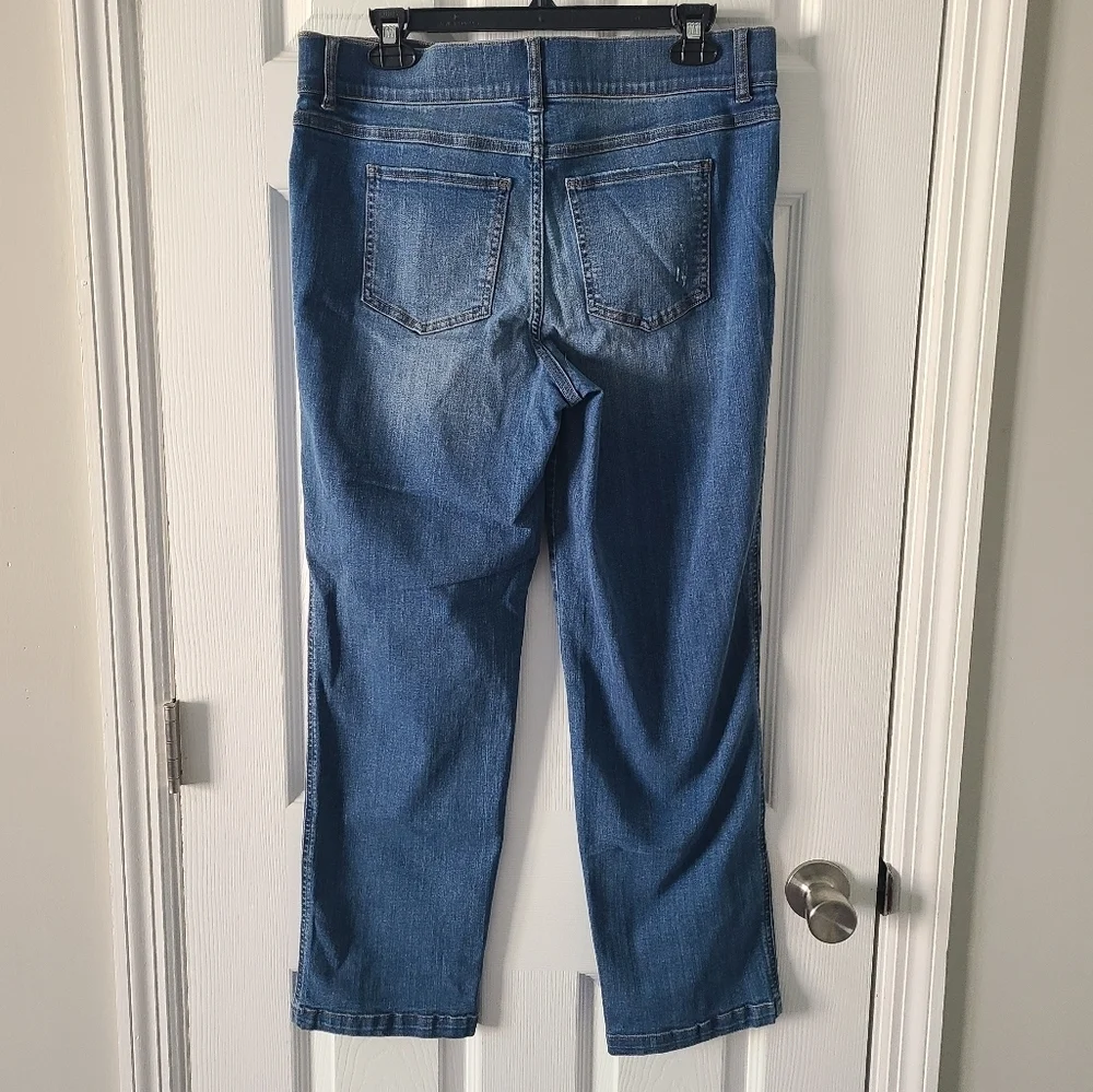 Spanx Straight Leg Pull On Jeans
